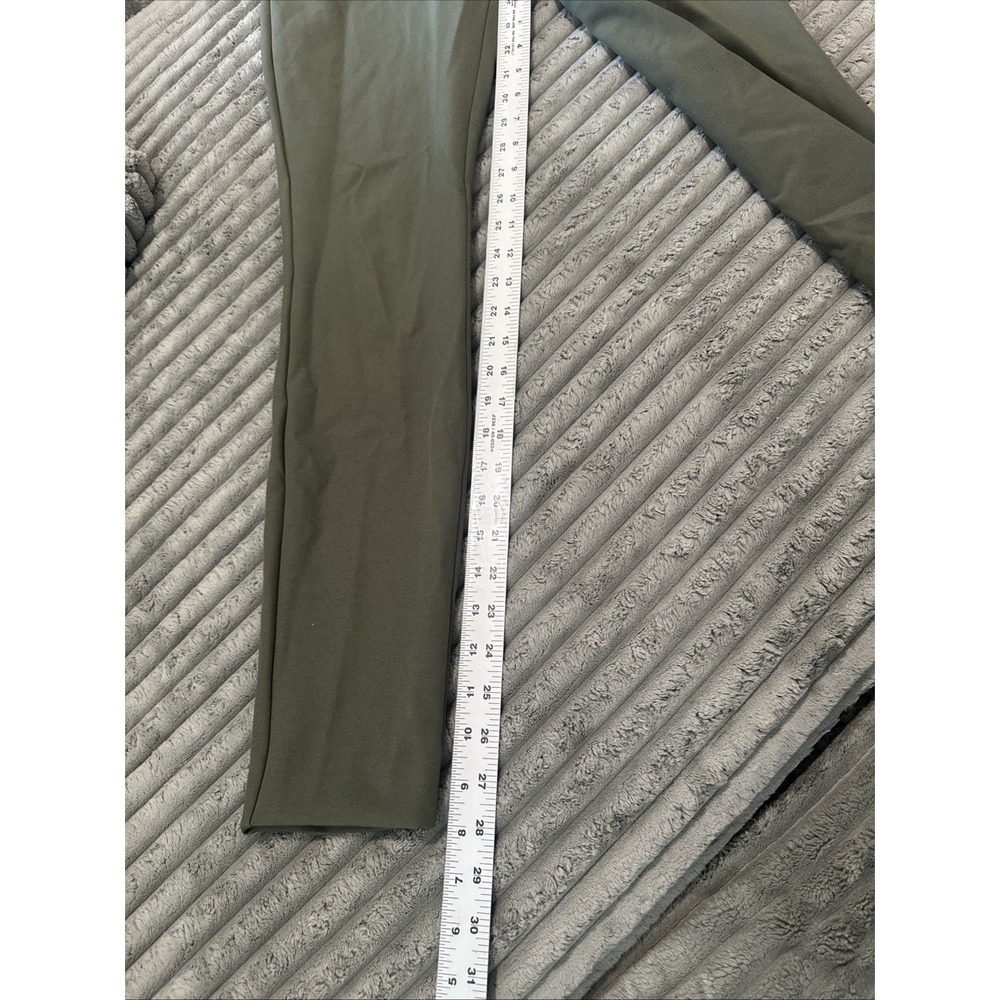 Express Pants Womens 4R Green Belt Waist Stretch Skinny Hi Rise Office Academia - Picture 10 of 15
